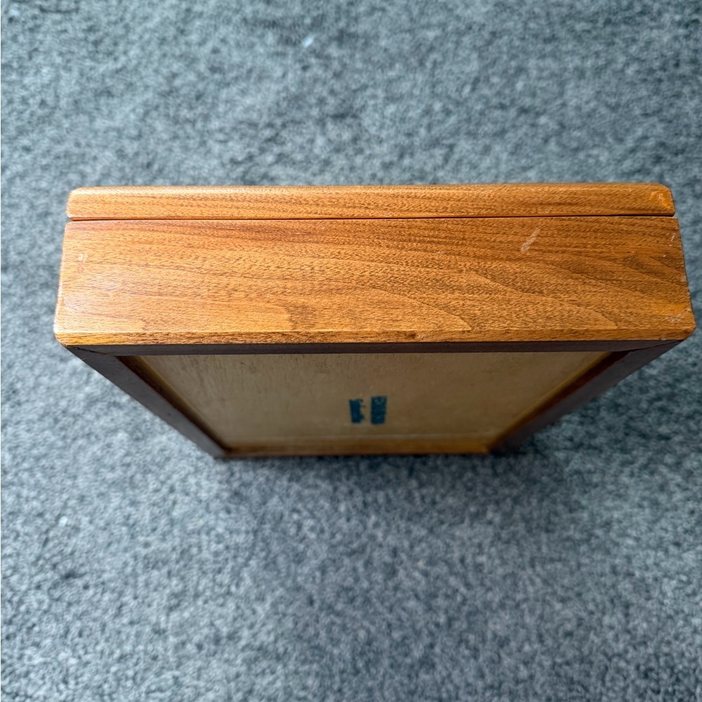 Wood Display Case with Glass Top - Warm Brown - Picture 4 of 6